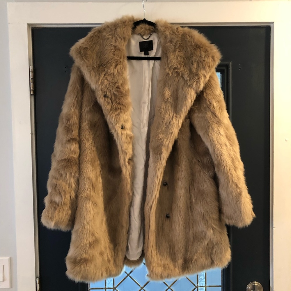 Faux fur coat